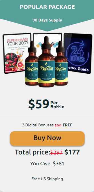 Keyslim Drops 3 Bottle Buy